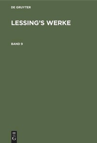 Enlarge image Cover: Lessing's Werke. Band 9 - De Gruyter