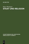 Cover: Staat und Religion - De Gruyter