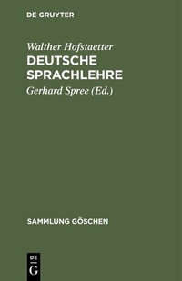 Abbildung von: Deutsche Sprachlehre - De Gruyter Mouton