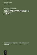 Cover: Der verwandelte Text - De Gruyter