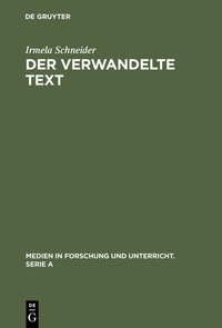 Enlarge image Cover: Der verwandelte Text - De Gruyter