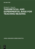 Cover: Theoretical and experimental base for teaching reading - De Gruyter Mouton