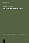 Cover: Novellentheorie - De Gruyter Mouton