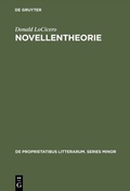 Cover: Novellentheorie - De Gruyter Mouton