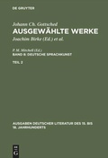 Cover: Deutsche Sprachkunst. Zweiter Teil - De Gruyter