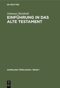Cover: Einf&uuml;hrung in das Alte Testament - De Gruyter