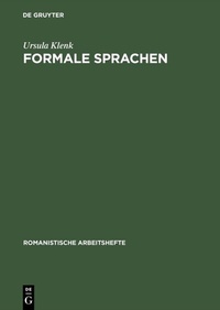 Abbildung von: Formale Sprachen - De Gruyter Mouton