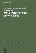 Cover: Strafvollzugsgesetz (StVollzG) - De Gruyter