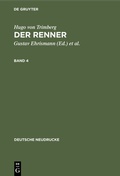 Cover: Der Renner. Band 4 - De Gruyter
