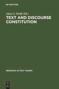 Cover: Text and Discourse Constitution - De Gruyter