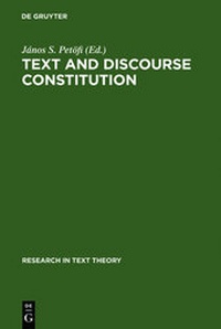 Abbildung von: Text and Discourse Constitution - De Gruyter