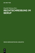 Cover: Rechtschreibung im Beruf - De Gruyter
