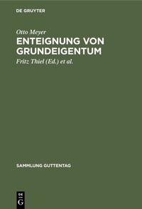 Enlarge image Cover: Enteignung von Grundeigentum - De Gruyter