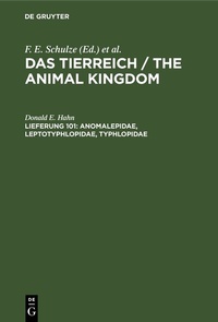 Abbildung von: Das Tierreich / The Animal Kingdom / Anomalepidae, Leptotyphlopidae, Typhlopidae - De Gruyter