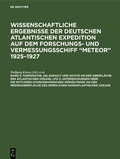 Cover: Temperatur, Salzgehalt und Dichte an der Oberfl&auml;che des Atlantischen Ozeans, Lfg 3. Untersuchungen &uuml;ber die mittleren hydrographischen Verh&auml;ltnisse an der Meeresoberfl&auml;che des n&ouml;rdlichen Nordatlantischen Ozeans - De Gruyter
