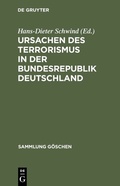 Cover: Ursachen des Terrorismus in der Bundesrepublik Deutschland - De Gruyter