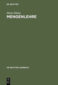 Abbildung von: Mengenlehre - De Gruyter