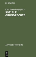 Cover: Soziale Grundrechte - De Gruyter
