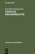 Cover: Soziale Grundrechte - De Gruyter