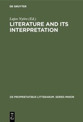 Cover: Literature and its interpretation - De Gruyter Mouton