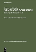 Cover: Gutachten und Satzungen - De Gruyter