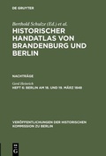 Cover: Berlin am 18. und 19. M&auml;rz 1848 - De Gruyter