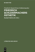 Cover: Friedrich Schleiermachers &Auml;sthetik - De Gruyter