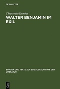 Cover: Walter Benjamin im Exil - De Gruyter