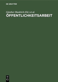Abbildung von: Öffentlichkeitsarbeit - De Gruyter