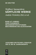Cover: Anbind- oder Fangbriefe. Gelegenheitsdichtungen. Beschreibung des Gl&uuml;ckhafens - De Gruyter