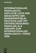 Cover: 1 M&auml;rz 1958 - De Gruyter