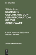 Cover: Deutsche Geschichte von 1807 bis 1890 - De Gruyter
