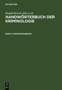 Abbildung von: Ergänzungsband - De Gruyter