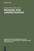 Cover: Meaning and Understanding - De Gruyter