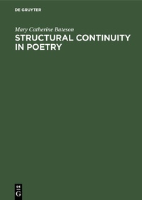 Enlarge image Cover: Structural continuity in poetry - De Gruyter Mouton