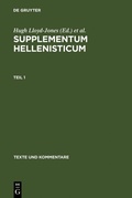 Cover: Supplementum Hellenisticum - De Gruyter
