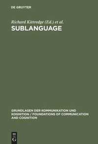Enlarge image Cover: Sublanguage - De Gruyter