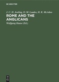 Cover: Rome and the Anglicans - De Gruyter
