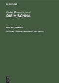 Cover: Nidda (Unreinheit der Frau) - De Gruyter