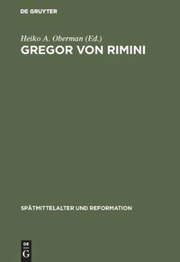 Enlarge image Cover: Gregor von Rimini - De Gruyter