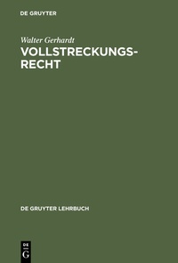 Abbildung von: Vollstreckungsrecht - De Gruyter