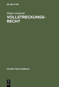 Abbildung von: Vollstreckungsrecht - De Gruyter