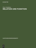 Cover: Relation und Funktion - De Gruyter
