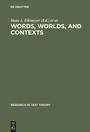 Cover: Words, Worlds, and Contexts - De Gruyter