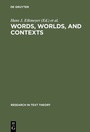 Cover: Words, Worlds, and Contexts - De Gruyter