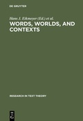 Cover: Words, Worlds, and Contexts - De Gruyter