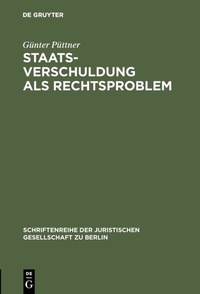 Abbildung von: Staatsverschuldung als Rechtsproblem - De Gruyter