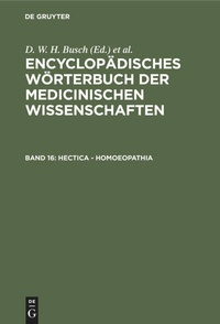 Enlarge image Cover: Hectica - Homoeopathia - De Gruyter