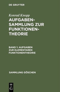 Abbildung von: Aufgaben zur elementaren Funktionentheorie - De Gruyter