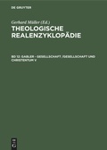 Cover: Gabler - Gesellschaft /Gesellschaft und Christentum V - De Gruyter
